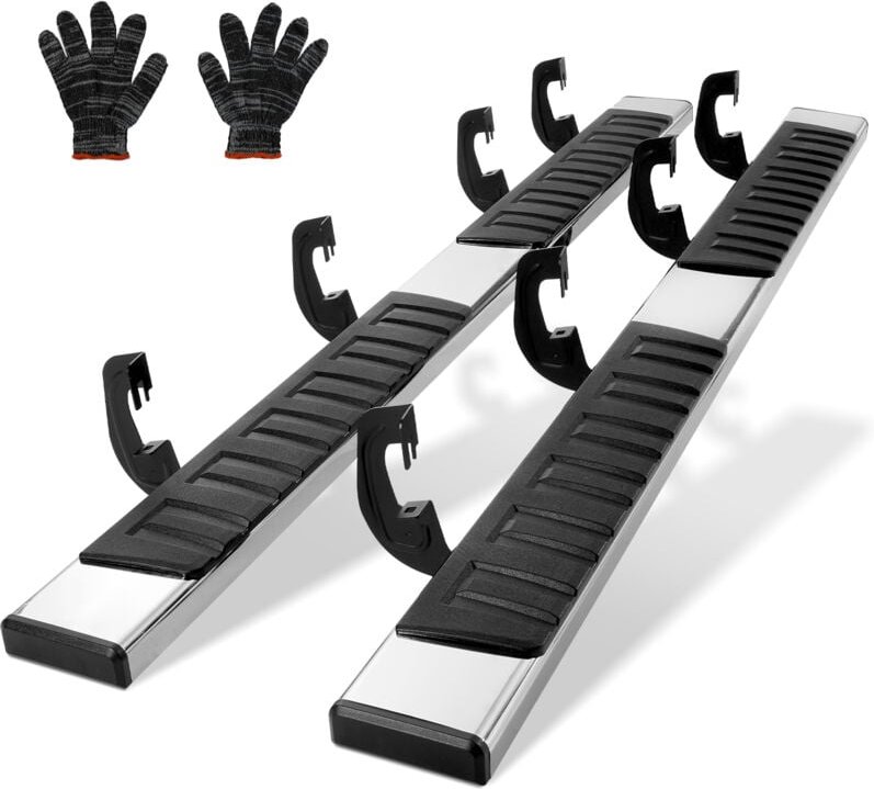 VEVOR 6 Zoll Trittbretter kompatibel mit 2007–2018 Chevy Silverado/GMC Sierra 1500 Crew Cab/2019 2500HD 3500HD 1500 LD, ...