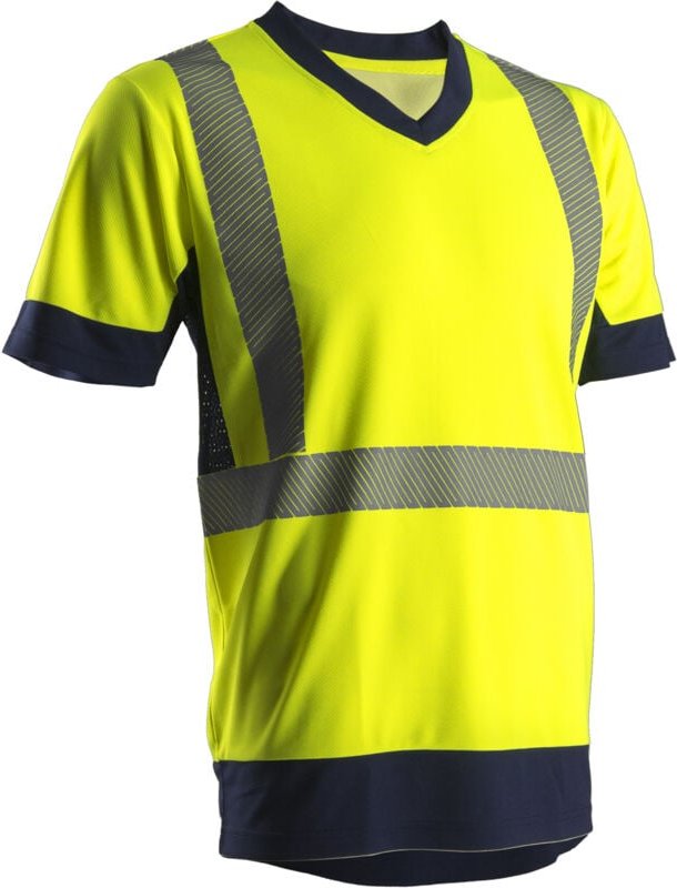 Arbeits-T-Shirt Kurzarm Hochsichtbarkeit KYRIO - Neon Gelb 3XL - 60/62