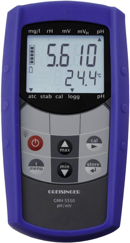 Kombi-Messgerät Greisinger gmh 5530 pH-Wert, Redox (orp) 2.00 - 16.00 pH kalibriert Werksstandard (o
