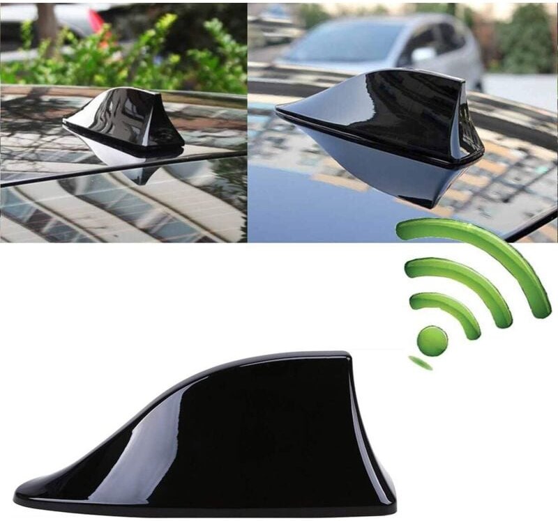 Universelle Auto-Haifischantenne, Haifischflossenantenne, Autoantenne mit FM/AM-Radiosignal mit wasserdichter Klebebasis...