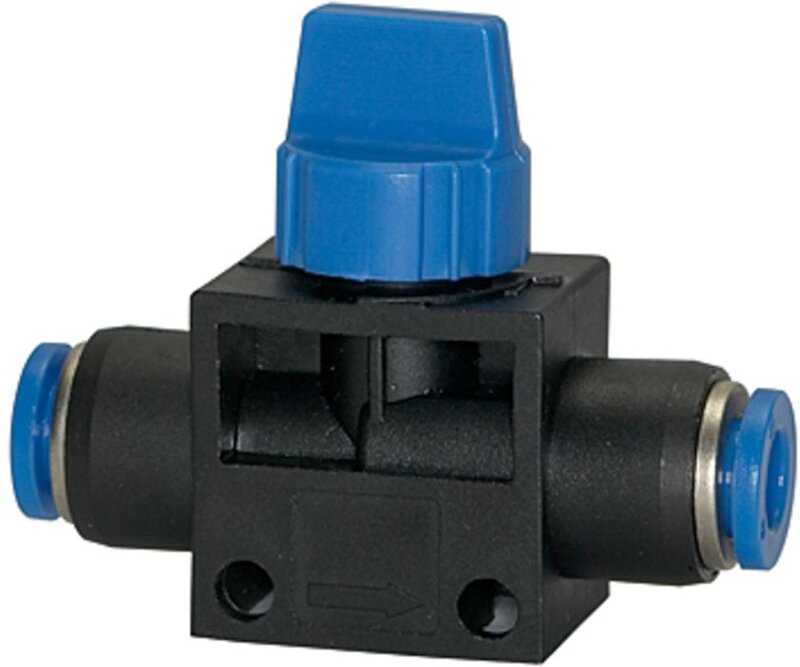 Riegler Absperrventil mit Steckanschluss »Blaue Serie«, für Schlauch-Ø 10
