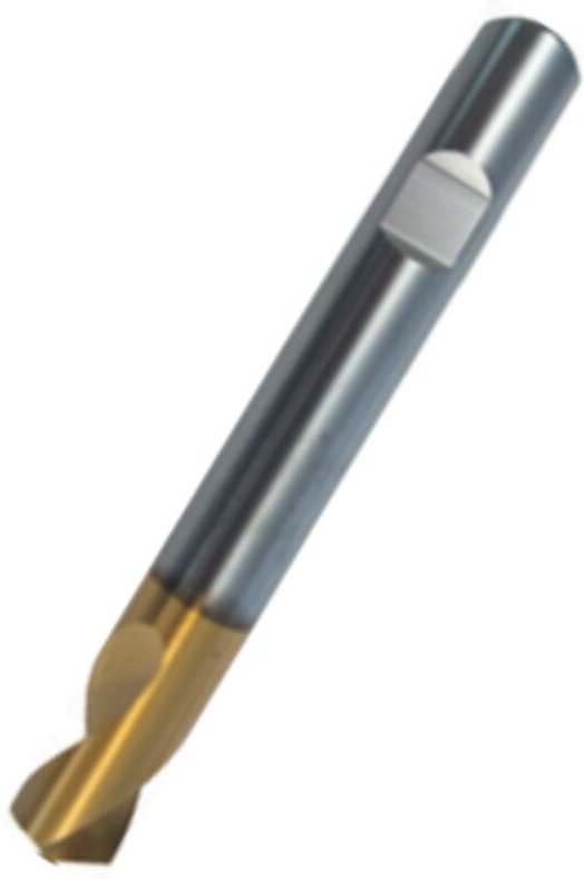 PTG - NC-Anbohrer HSS-Co 120 Grad TIN-beschichtet mit Weldonschaft 6,0 mm 140/20 lang