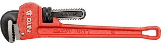 Yato YT-2491 Rohrzange of Rohr Schwarz, Rot Rot Rot 6 cm Rohrzange Amerikanisches Modell Gusseisen Chrom-Molybdän-Stahl
