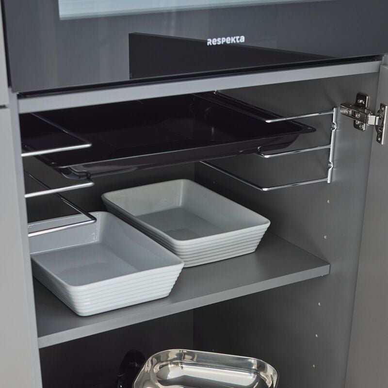 Backblechhalter Set chrom poliert - Kesseböhmer