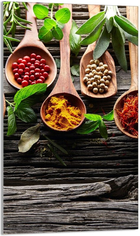 Glasschneidebrett 30x52 Gewürze