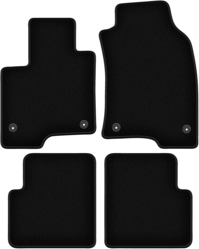 BASIC schwarze Veloursmatten für: Fiat Panda III Fließheck (2012-)