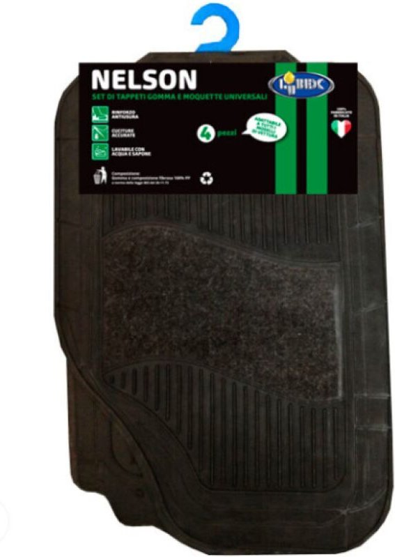 Thumbnail - Universal-automatten Lubex nelson gummi und teppich schwarz 4pcs - 14786