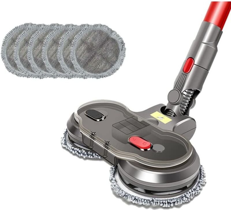 Elektrischer Nass- und Trockenmoppkopf, kompatibel mit Dyson V7 V8 V10 V11, austauschbare Teile mit Wassertank, Moppkopf...