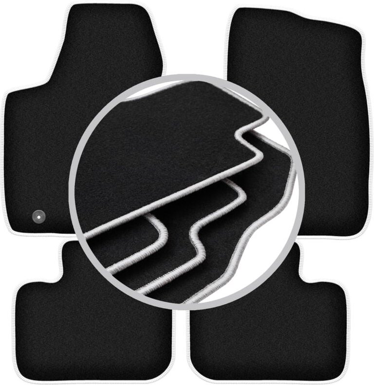 CARLUX-SILVER Autofußmatten für: Dodge Charger LD Coupé (2011-2020)