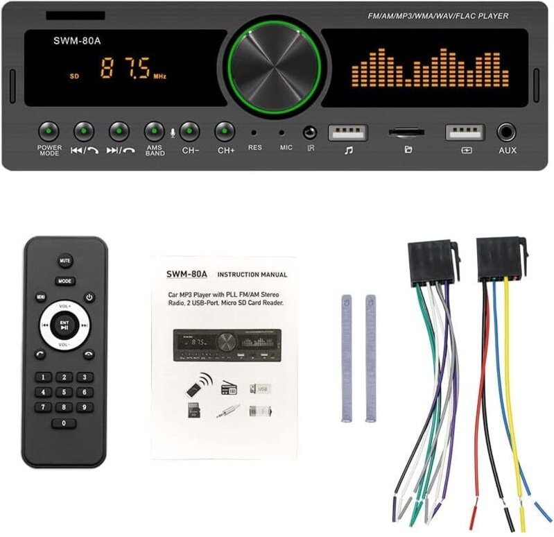 Autoradio MP3-Player mit Touchscreen - FM-Radio - MP3-Player - Single DIN - Mit Bluetooth