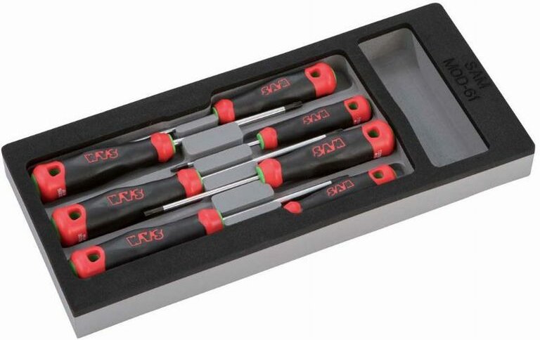 Module mousse 1/3 de 7 tournevis bi-matière torx® SAM - TXJ7MM