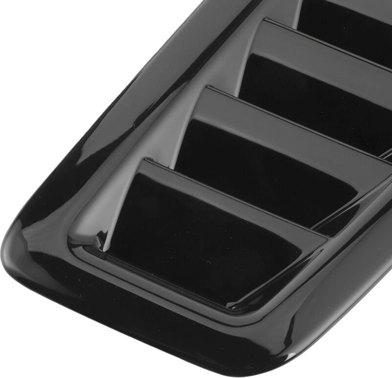Eosnow - 2 Stück Universal-Motorhauben-Entlüftungsöffnungen Motorhaube Auto-Außenteile für Focus rs MK2 StyleGloss Black