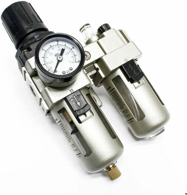 Druckluftaufbereitungsset 12,91 mm Filterregler Wasserabscheider Öler 1/2 AC4010-04D
