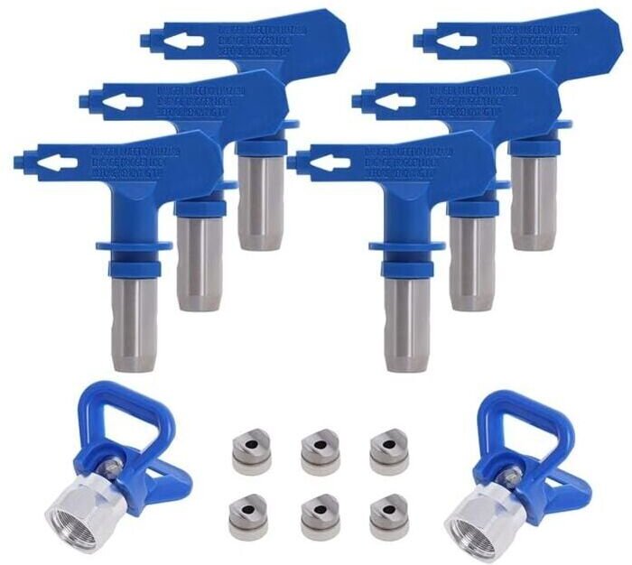 SNQ - Buse Airless Pudding Reversible, 2X Buse Siège Garde, Zubehör Buse Airless Pistollet Peinture Haute Pression (Tape...