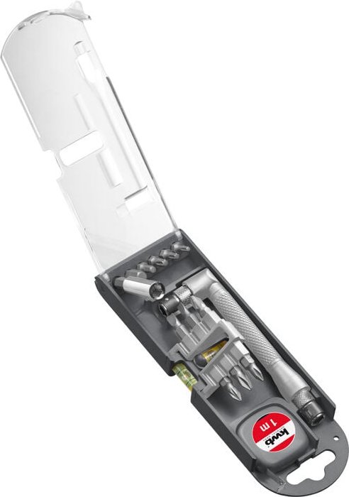 KWB - Einhell 49116790 Set 14 Bits Halter Meter (1m) 2xWasserwaagen