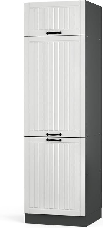 Vicco - Kühlumbauschrank Fame-Line, Weiß Landhaus, 60 cm