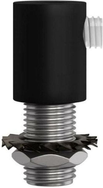 Creative-cables Italia - Creative-cables zylindrische metallklemme 2 stück schwarz - serm1vnx2