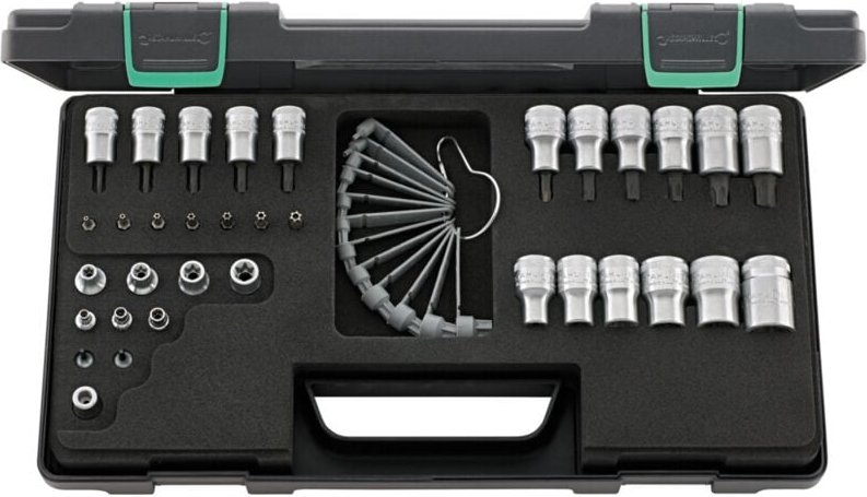 1/4' (6,3mm) Steckschlüssel-/Schraubendrehereinsätze-Satz Nr.89TX kn 35tlg. - Stahlwille