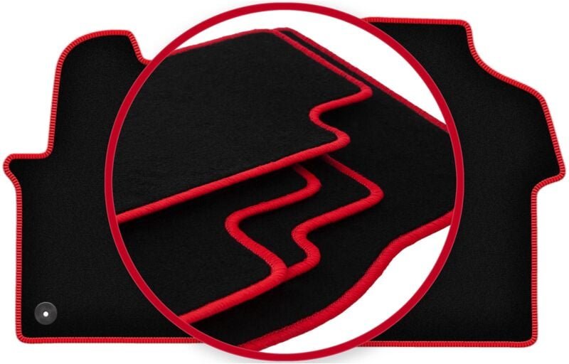 CARLUX-RED Autofußmatten für: Fiat Talento Kastenwagen (2016-)