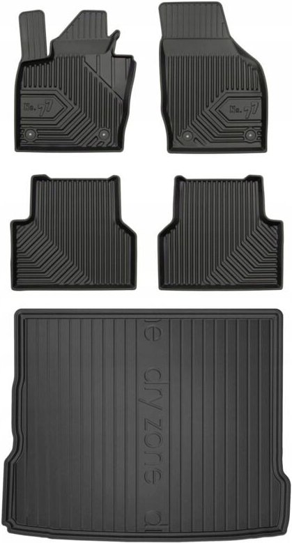 SET 77 Gummimatten und Fußmatten AUDI Q3 1 2011-2018 d