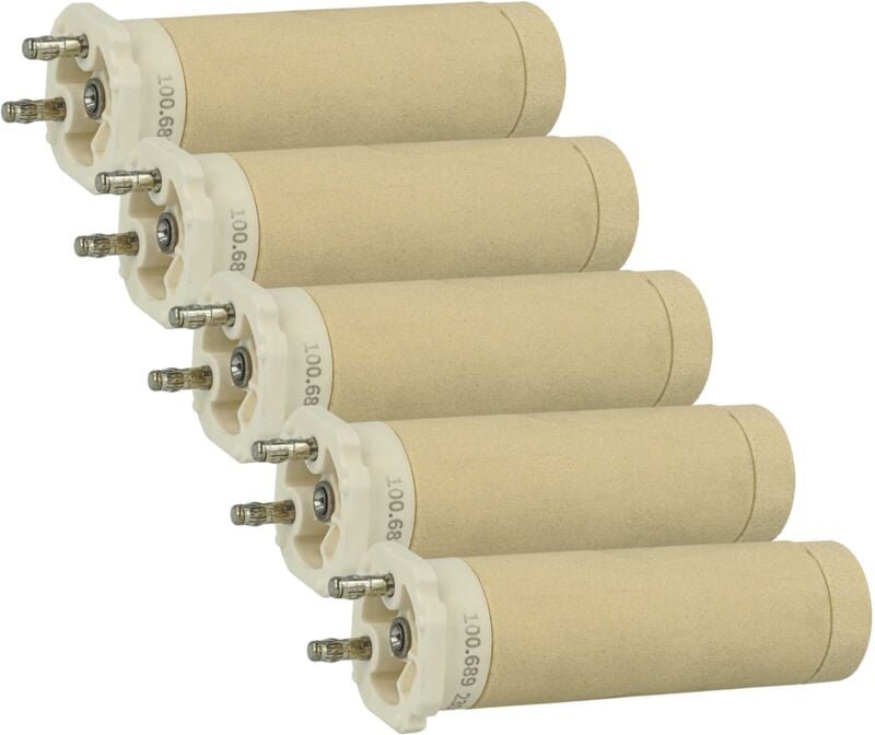 5x Heizelement kompatibel mit Leister Triac s Eco Heißluftschweißpistole - Keramik Heizkern, 3,1 x 10,2 cm - Vhbw