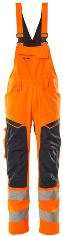 Mascot - Warnschutz Latzhose 19569-236-14010 Gr. 82C50 hi-vis orange/schwarzblau