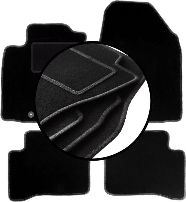 Komplettset Veloursmatten für: Hyundai Ioniq Fließheck (2016-)