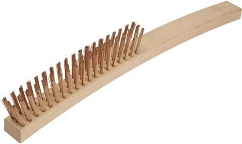 Endres Tools - Drahtbürste Länge 350 mm 0,3 mm Zinnbronzedraht 3-reihig funkenfrei