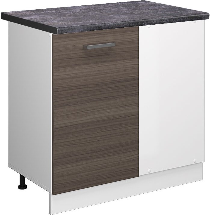 Thumbnail - Vicco - Eckunterschrank R-Line, Grau, 86 cm, ap Anthrazit