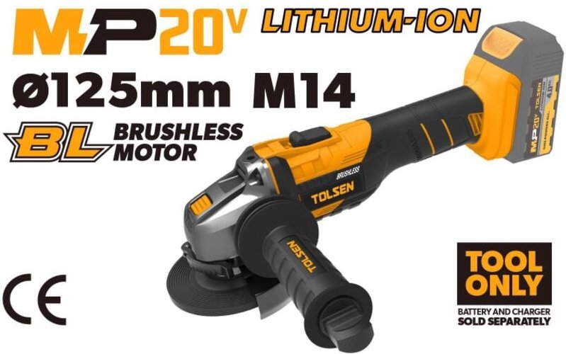 Thumbnail - Winkelschleifer 20v Brushless Serie Mp20v Tolsen