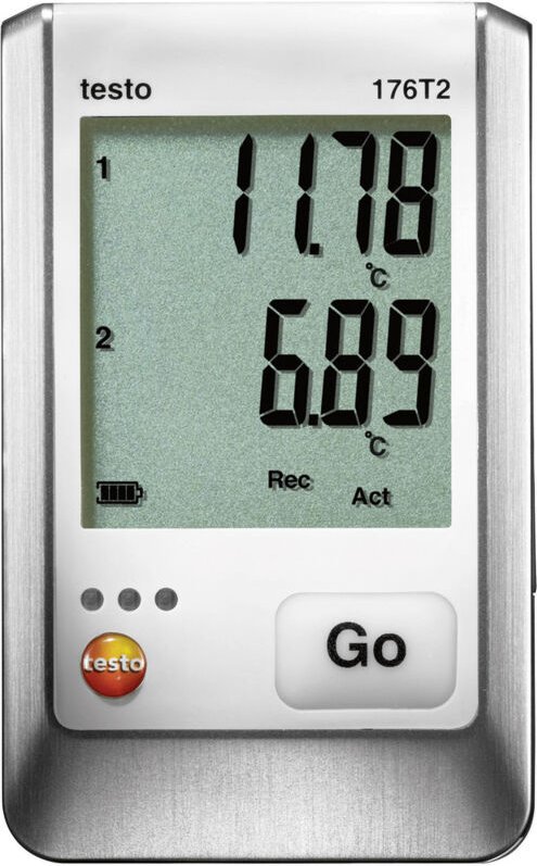 Testo - 0572 1762 176 T2 Temperatur-Datenlogger Messgröße Temperatur -50 bis +400 °c