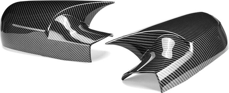 Thumbnail - Auto-Seitenflügel-Rückspiegel-Abdeckkappe für Renault Megane 2 MK2 2002-2009 Fledermaus-Rückspiegelabdeckung (Carbon)