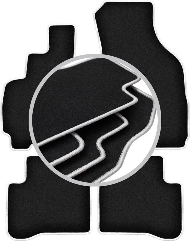 CARLUX-SILVER Autofußmatten für: Hyundai Atos Fließheck (1997-2008)