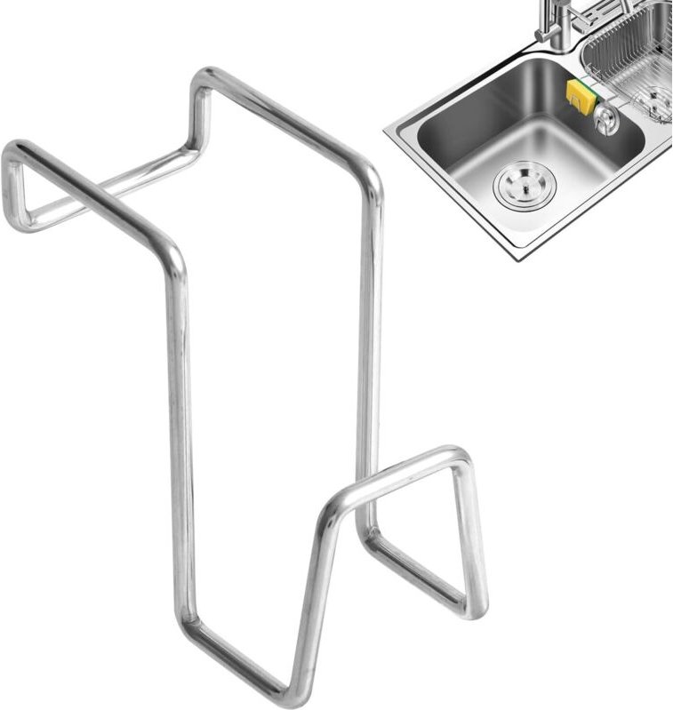 Aufbewahrungshalter für Spülschwämme, Doppel-Spülschwamm-Aufbewahrungsregal Wandmontierter Organizer für kleine Räume, W...