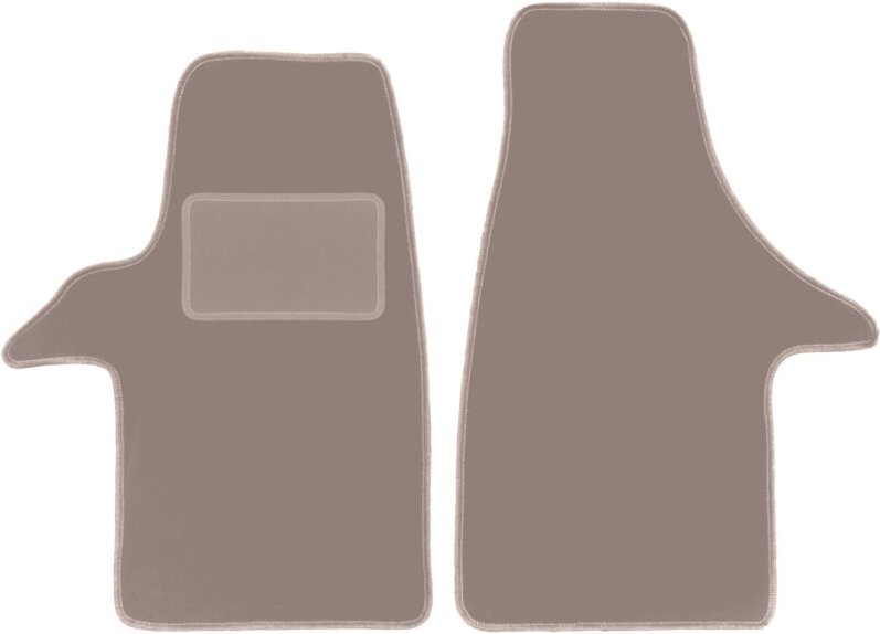 Beige Veloursmatten für: Volkswagen Transporter T5 Kastenwagen (2003-2015)