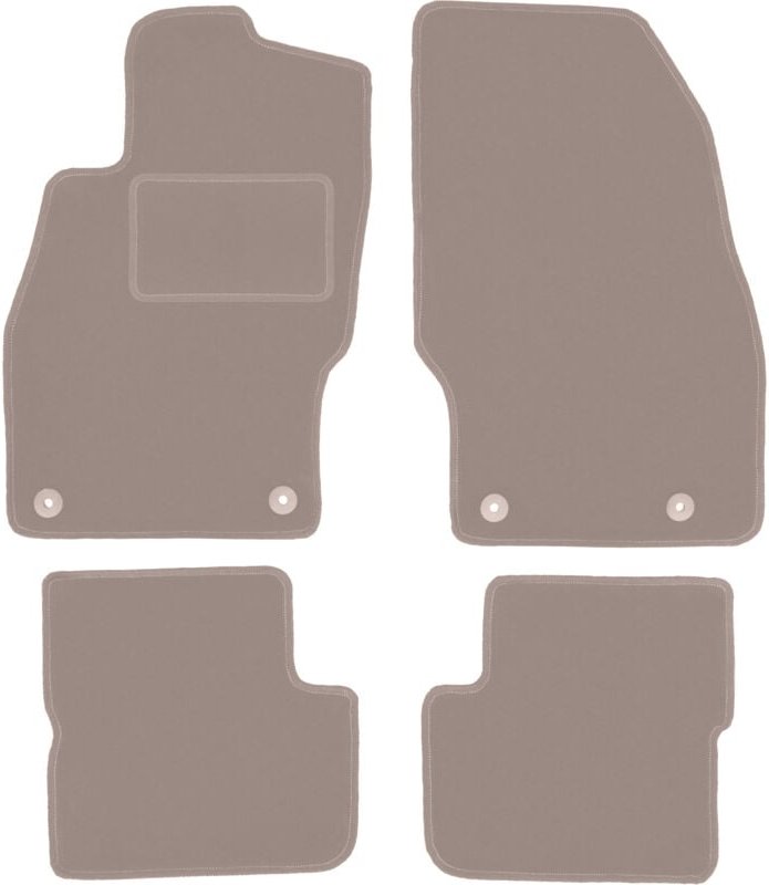 Beige Veloursmatten für: Opel Corsa E Fließheck (2015-2020)