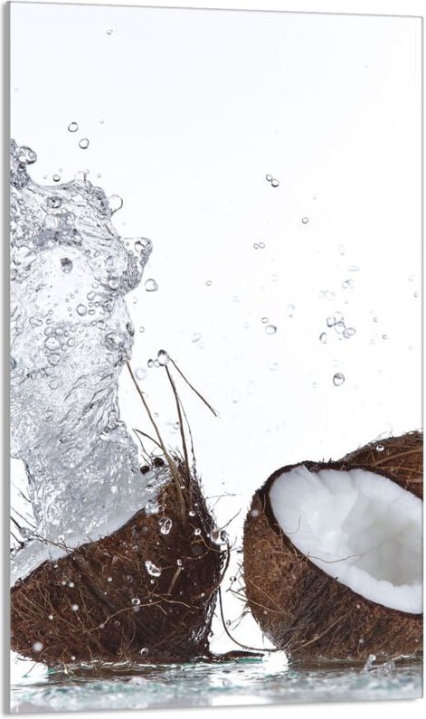 Glasschneidebrett 30x52 Kokosnuss