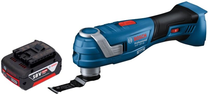 Bosch gop 18V-34 Professional Akku Multi Cutter 18 v Starlock Plus + 1x Akku 5,0 Ah - ohne Ladegerät