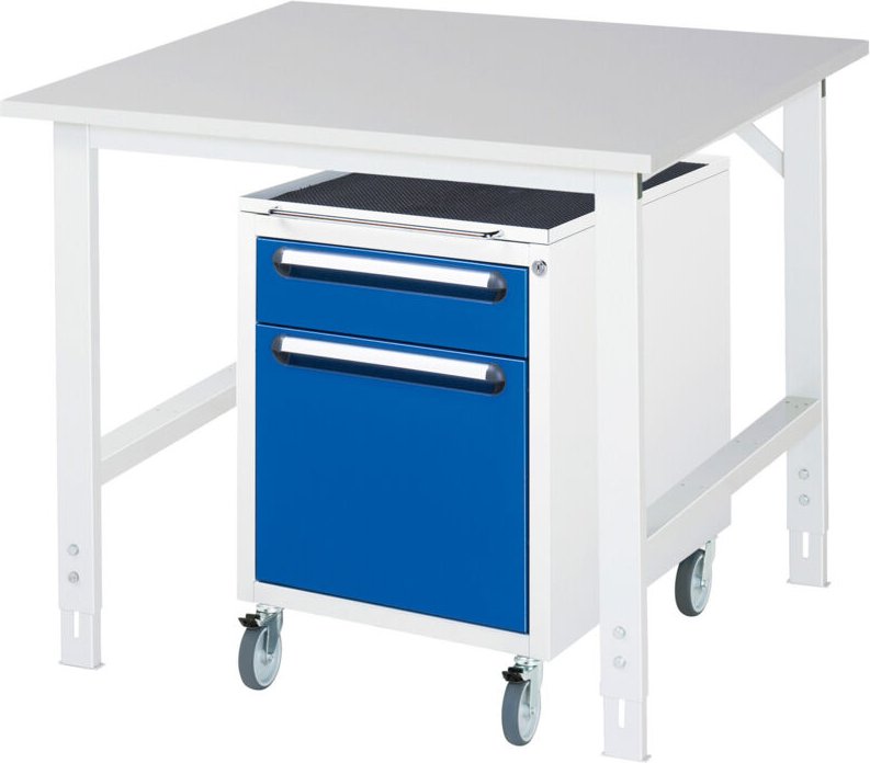 Rau Arbeitstisch Tom höhenverstellbar KM08, B1000xT1000xH760-1080mm, M-Platte-22mm