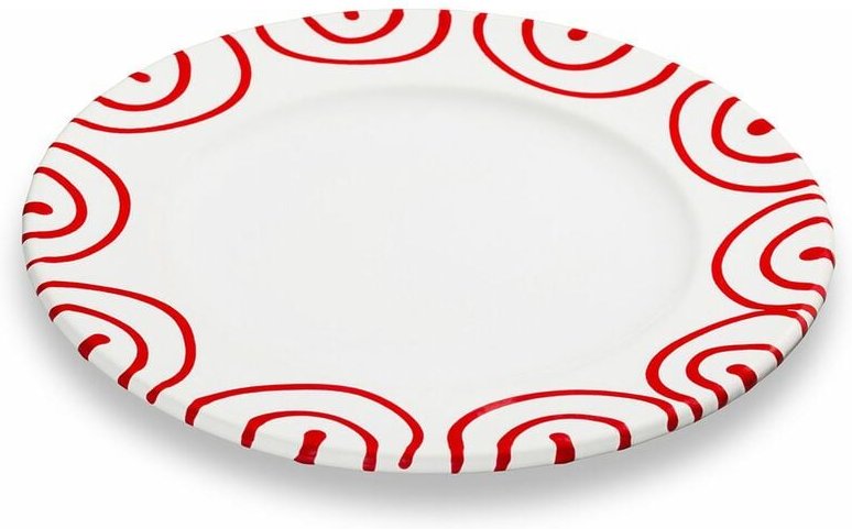 Gmundner Keramik - Rotgeflammt, Dessertteller Gourmet (Ø18cm)