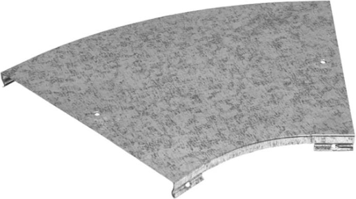 Sati flachbogenabdeckung cpo 45 100mm stahl verzinkt - 1050003