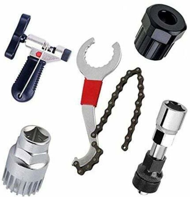 YMYNY Reparaturwerkzeug-Sets für Mountainbikes, Halterung, Freilauf, Kurbelabzieher, Wartungswerkzeug und Kettenspalter