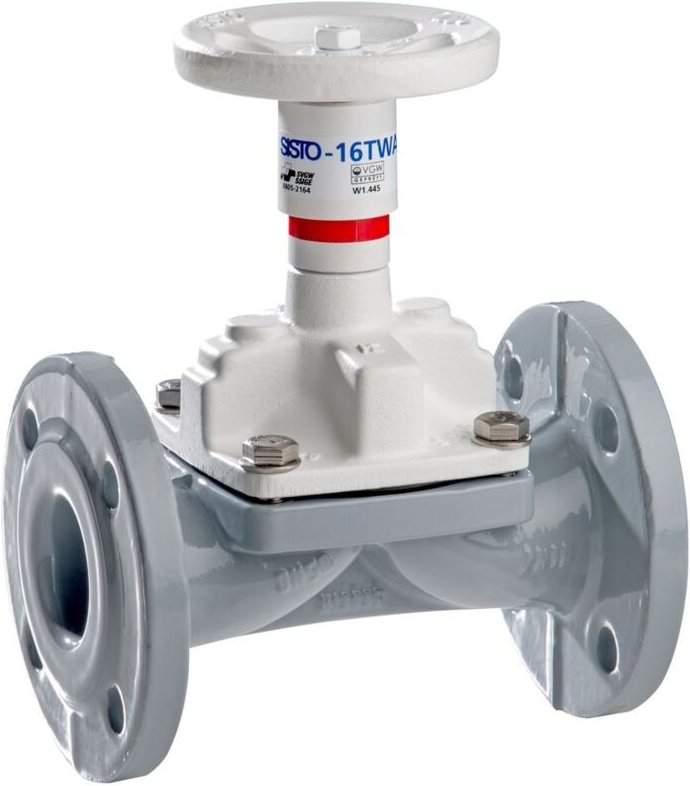KSB - Membranventil SISTO-16 twa JL1040/Rilsan, DVGW-Wasser, pn 16 dn 150