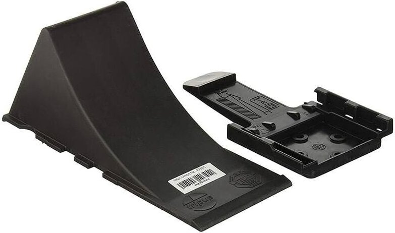 Unitec - Unterlegkeil Set inkl. Halter für Anhänger, Kunststoff schwarz