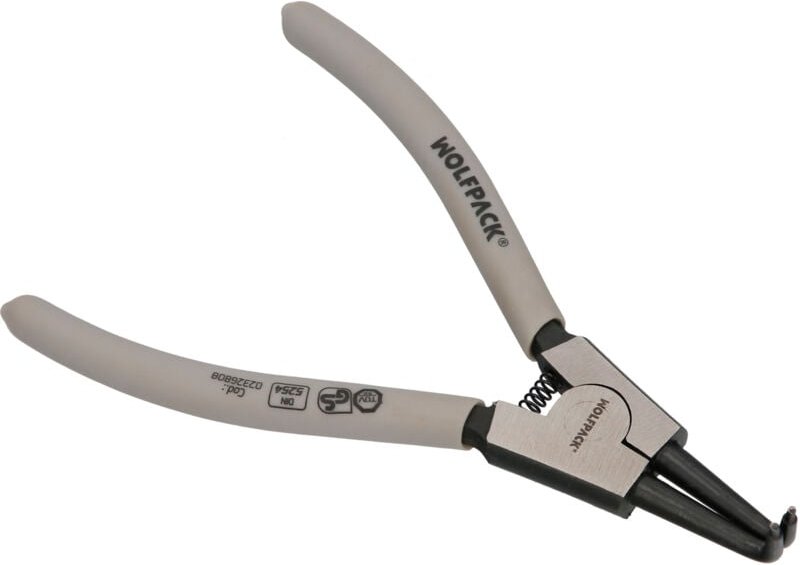 Gebogene Außenscheibenzange 175 mm. Stahl Din 5254