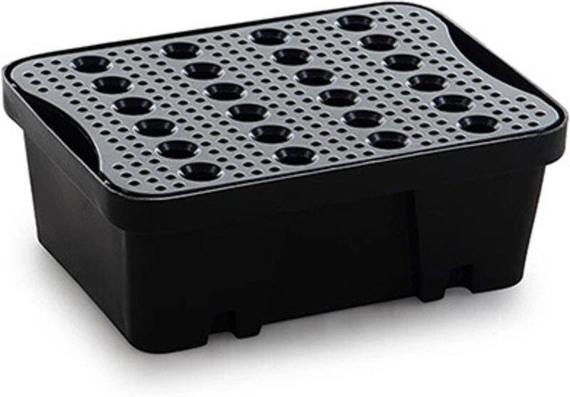 Auffangwanne 10 L - Mit Gitterrost - ST1-10-BK-BK