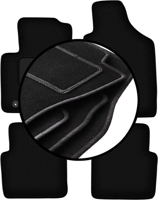 Komplettset Veloursmatten für: Ford Ka MK2 Fließheck (2008-2012)