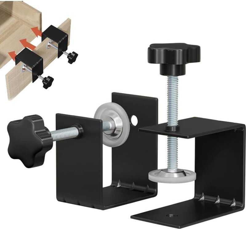 C-Klemmen für Schubladen, 2er-Pack - Frontmontageklemmen - C-Klemme - Tischklemme - Hilfsmittel für die Holzbearbeitung