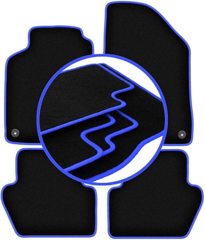 CARLUX-BLUE Autofußmatten für: Volvo V70 I Kombi (1996-2000)