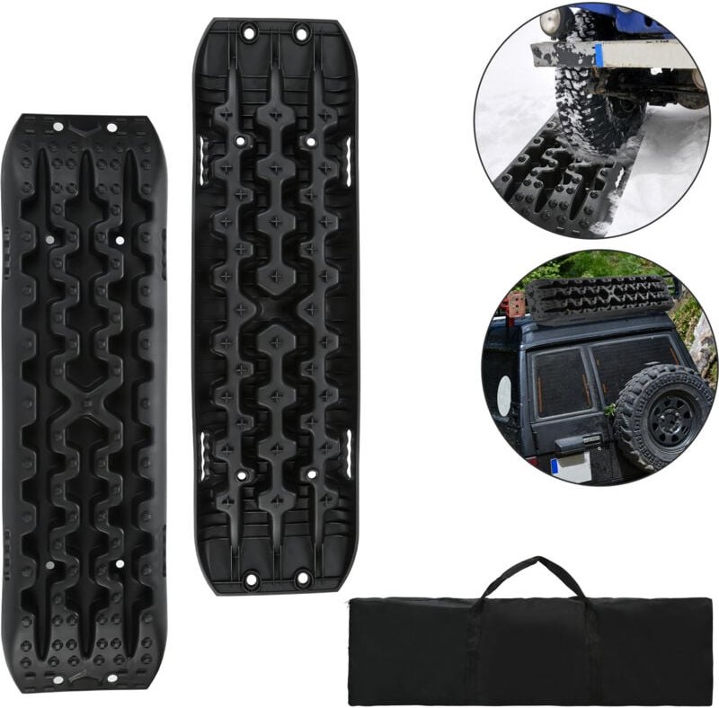 Tolletour - 2x Anfahrhilfe Auto Reifen schneeketten 10t Last Traktionshilfe